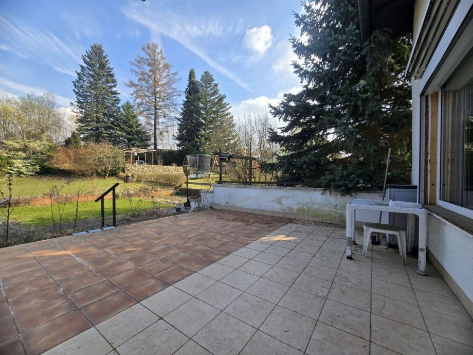 Terrasse Zweifamilienhaus Freiberg