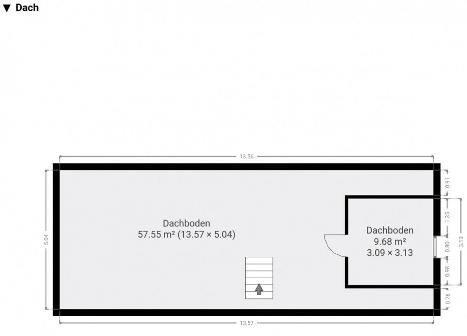 Grundriss DG Einfamilienhaus Freiberg