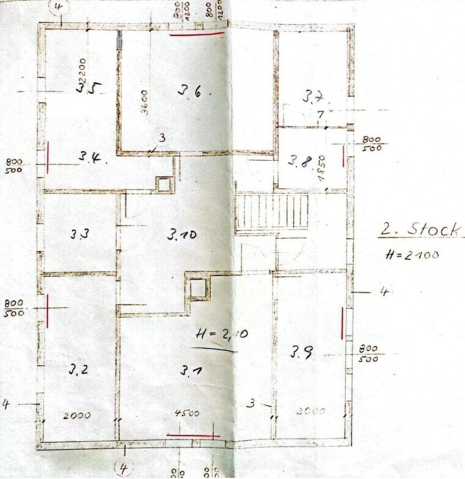Grundriss DG Zweifamilienhaus Freiberg