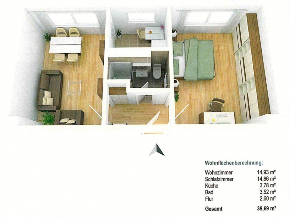 Grundriss WE 104 Etagenwohnung Dresden