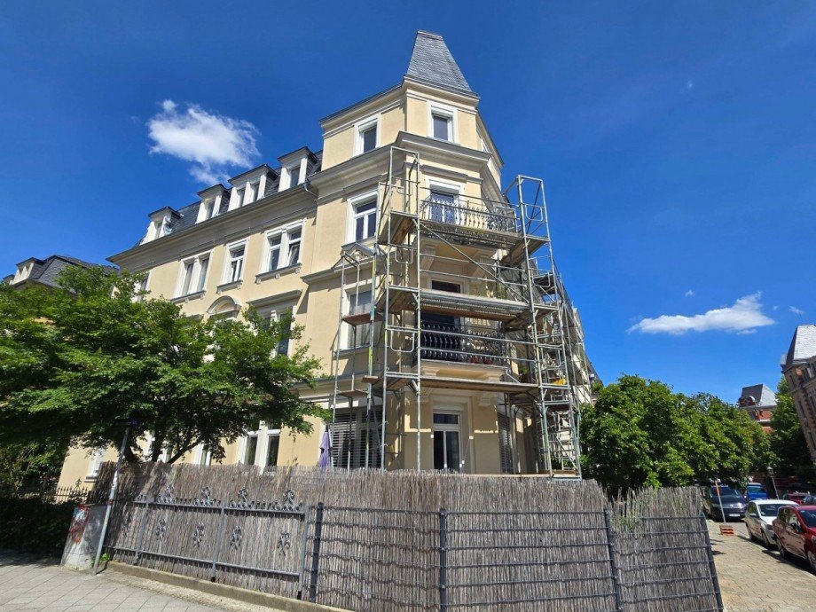 Au�enansicht Etagenwohnung Dresden