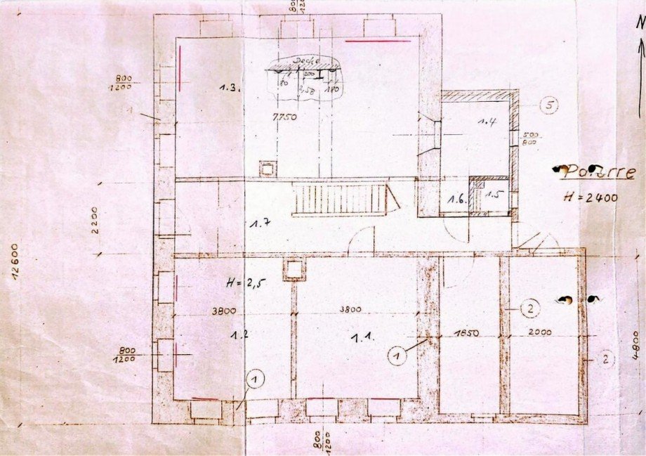 Grundriss EG Zweifamilienhaus Freiberg